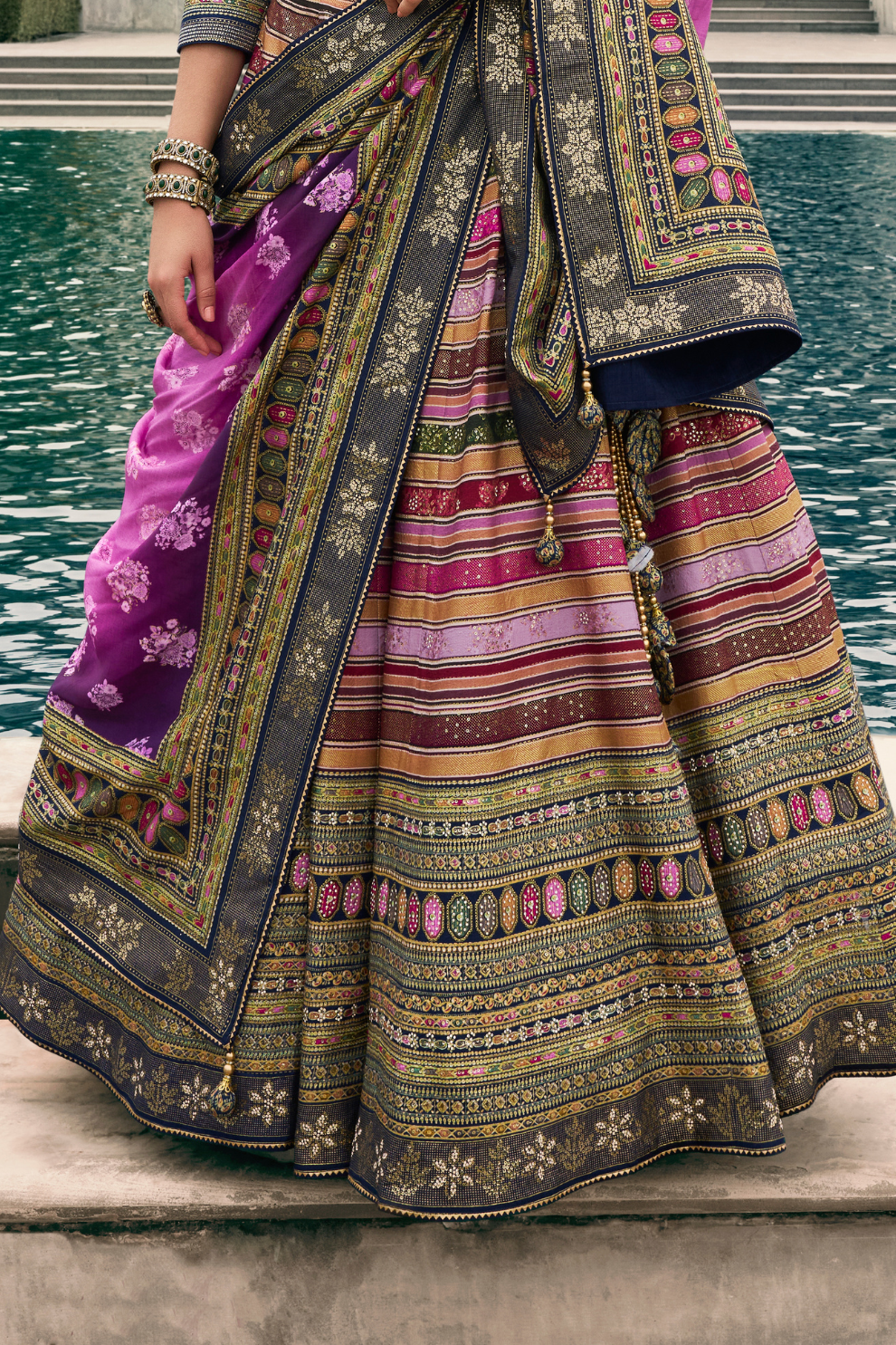 Timeless Elegance Heavy Silk Lehenga for the Bride
