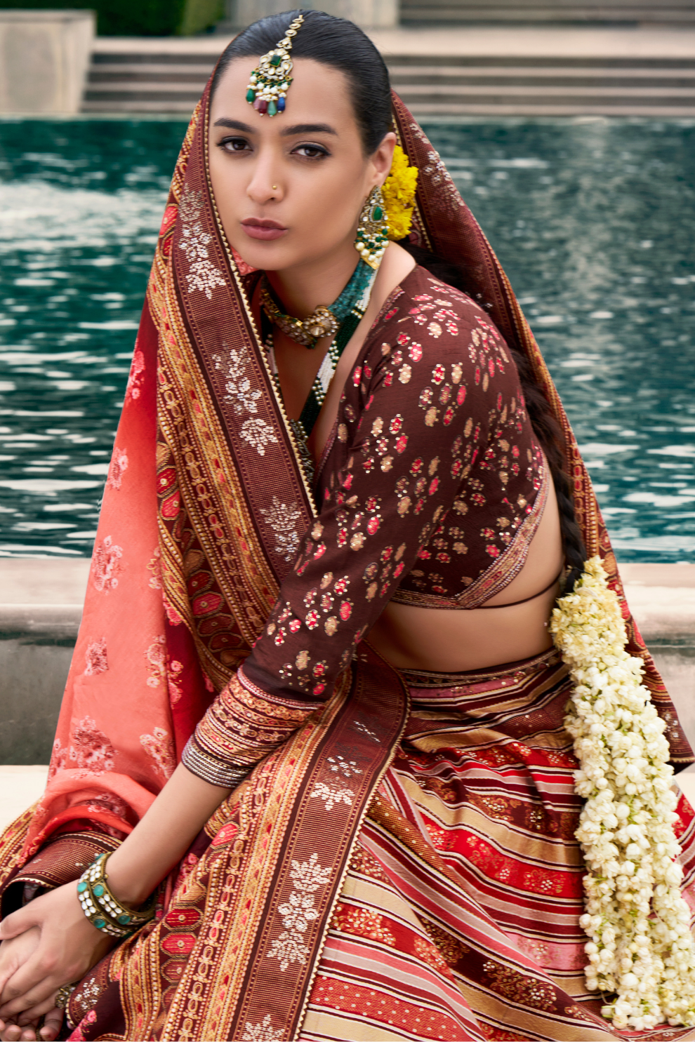 Timeless Elegance Heavy Silk Lehenga for the Bride
