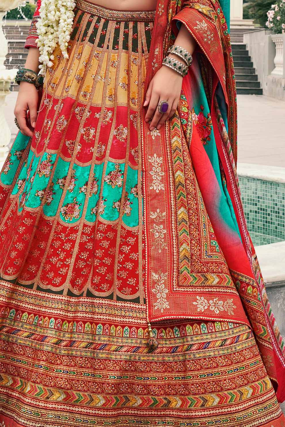Timeless Elegance Heavy Silk Lehenga for the Bride