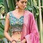 Grand Silk Bridal Lehenga with Detailed Hand Embroidery