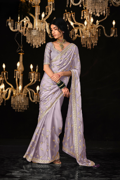 Beautiful Designer Wedding Saree with Premium Fancy Work