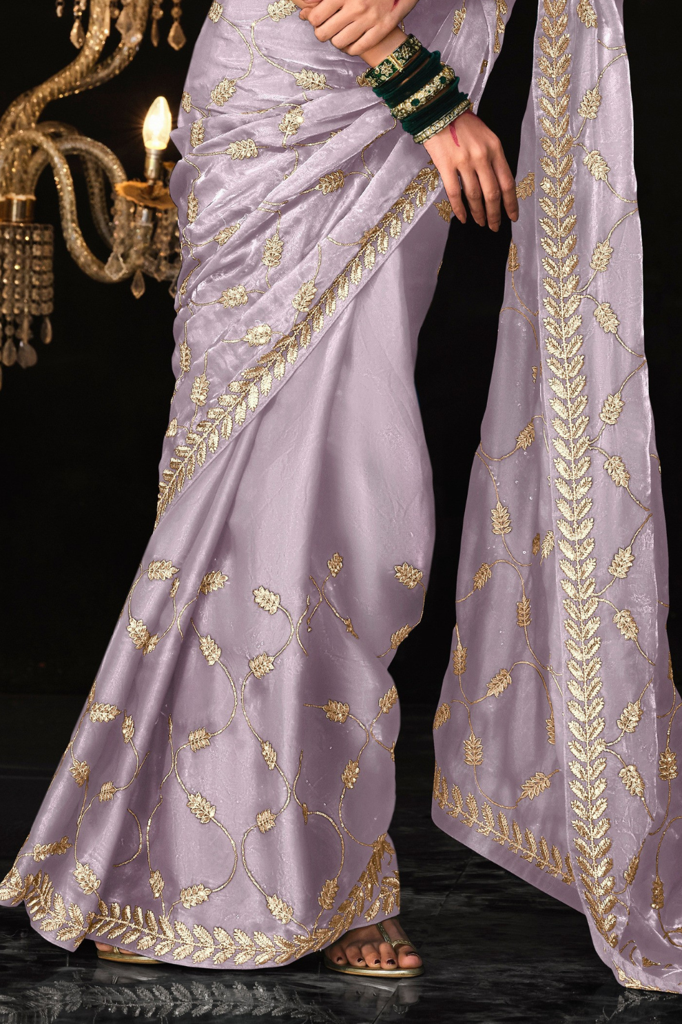Beautiful Designer Wedding Saree with Premium Fancy Work