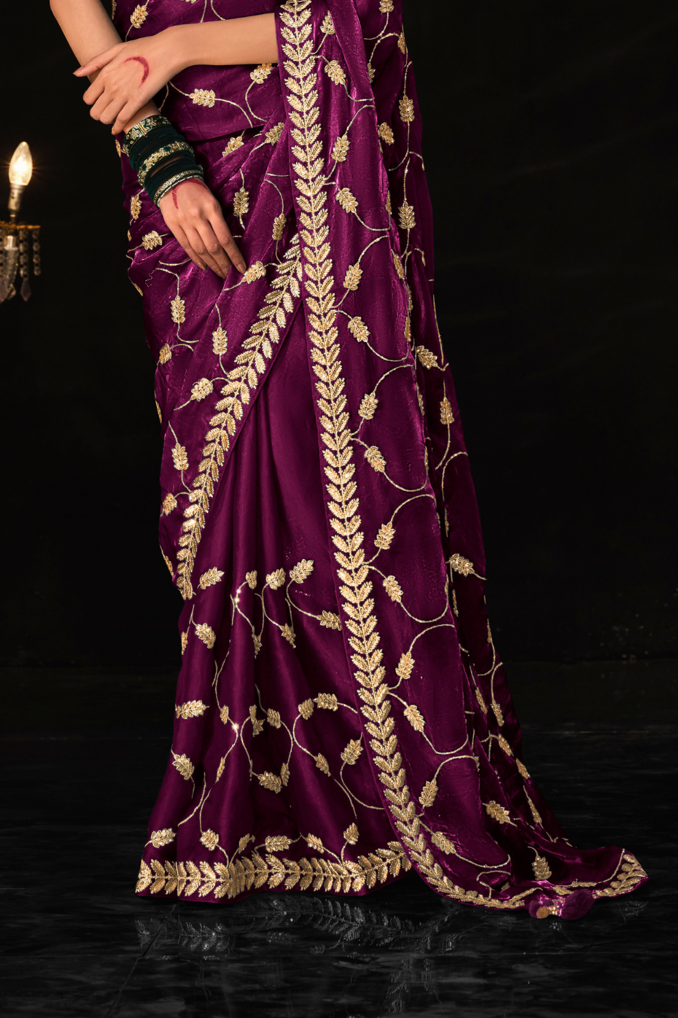 Beautiful Designer Wedding Saree with Premium Fancy Work