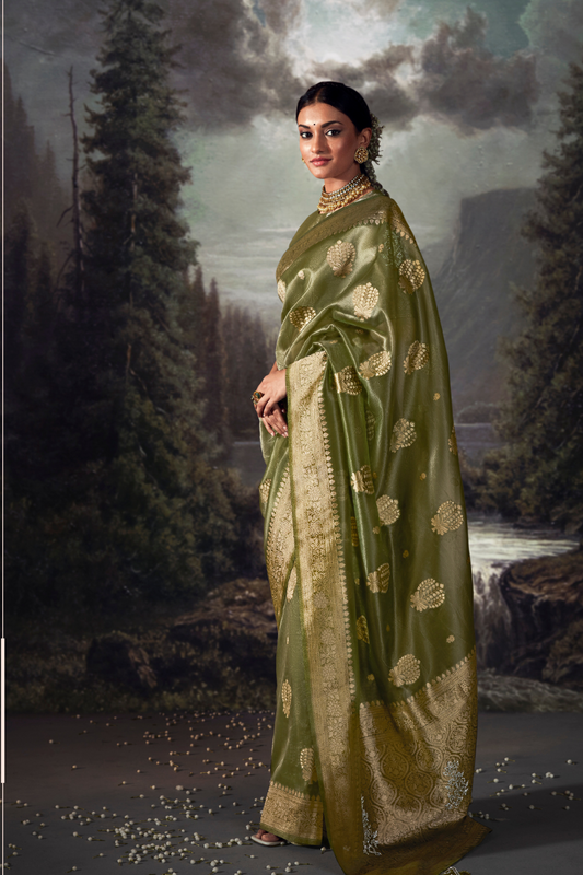 Majestic Woven Banarasi Silk Saree in Lustrous Pure Silk