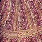 Elegant Bridal Lehenga Featuring Delicate Thread Embroidery