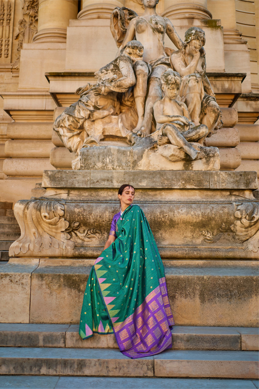 Banarasi Kadhi Silk Saree with Rich Traditional Weaving