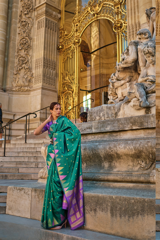 Banarasi Kadhi Silk Saree with Rich Traditional Weaving