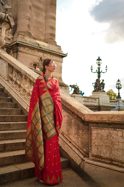 Banarasi Kadhi Silk Saree with Rich Traditional Weaving