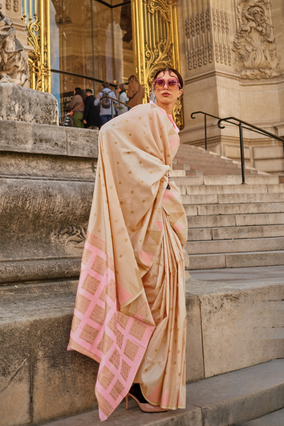 Banarasi Kadhi Silk Saree with Rich Traditional Weaving