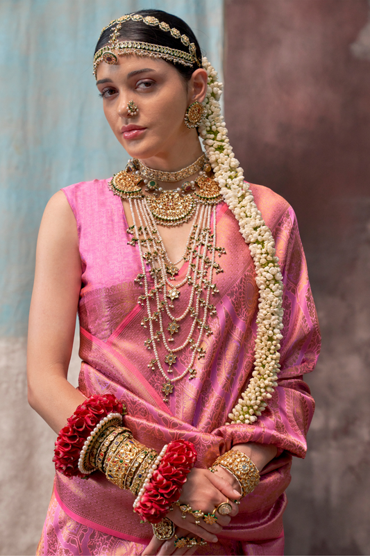 Elegant Handwoven Pure Silk Saree with Zari Design