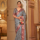 Zari Butta Tussar Silk Saree with Handwoven Elegance