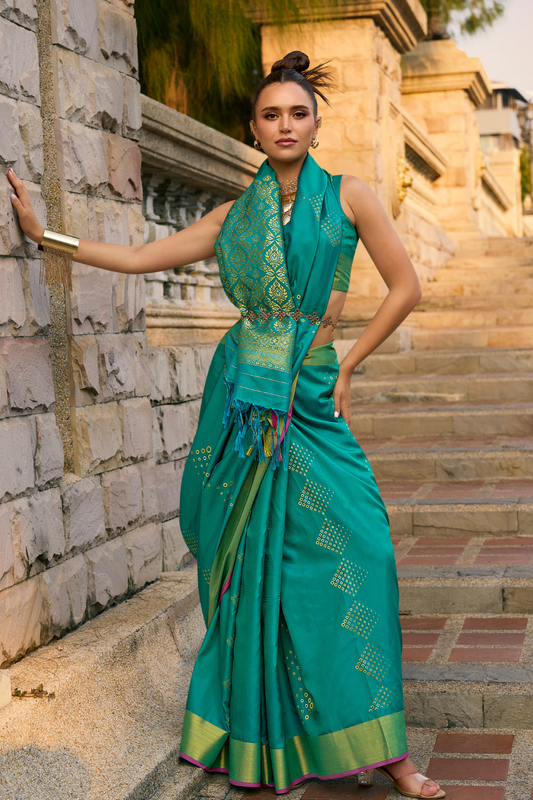 Timeless Elegance Woven in Luxurious Handloom Satin Grace