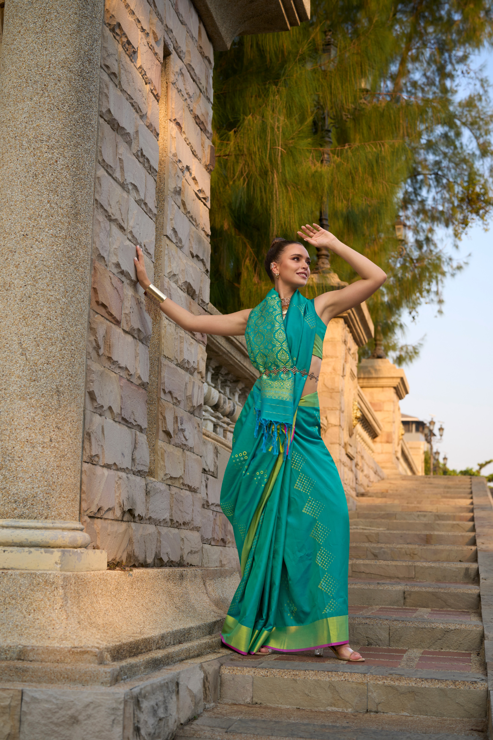 Timeless Elegance Woven in Luxurious Handloom Satin Grace