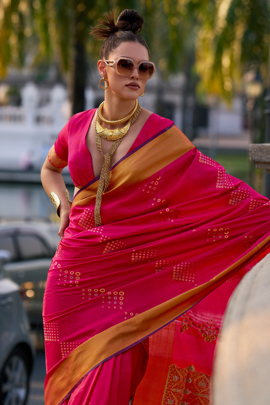 Timeless Elegance Woven in Luxurious Handloom Satin Grace