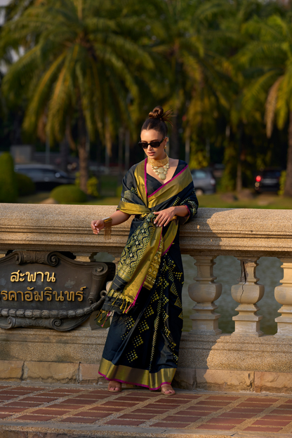 Timeless Elegance Woven in Luxurious Handloom Satin Grace