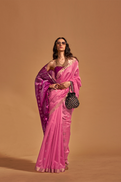 Handloom Weaving Silk Saree with Elegant Designer Finish