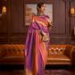 Elegant Handloom Saree with Traditional Zari Weaving