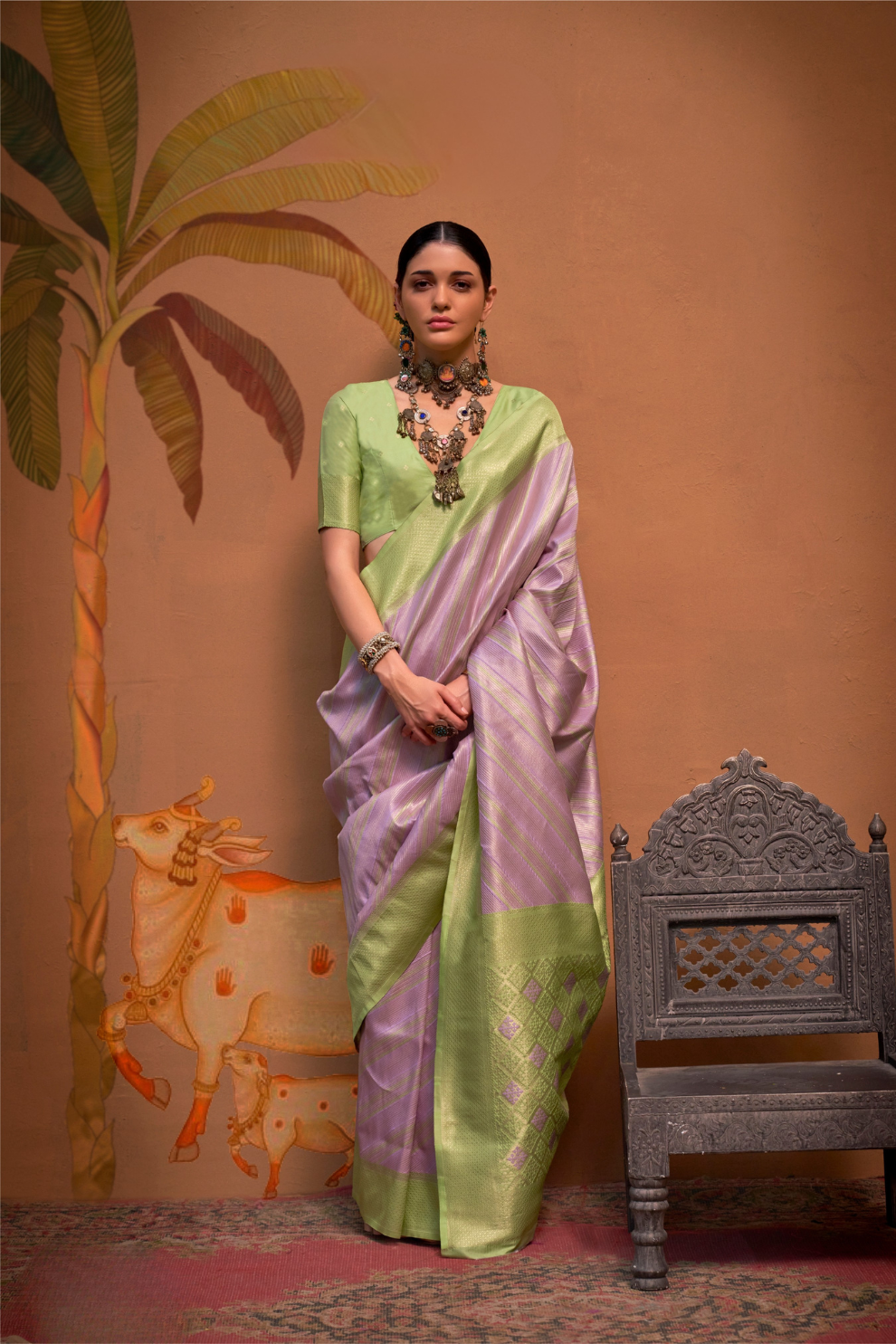 Pure Handloom Silk Saree with Traditional Charm