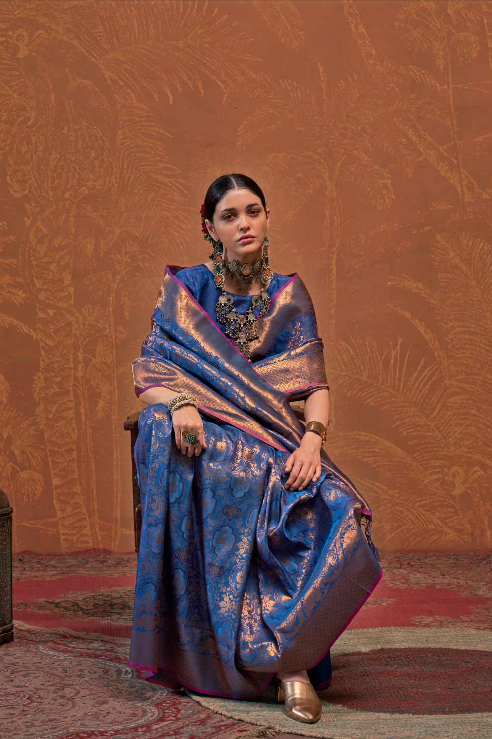 Gracefully Woven Pure Handloom Silk Drape Saree