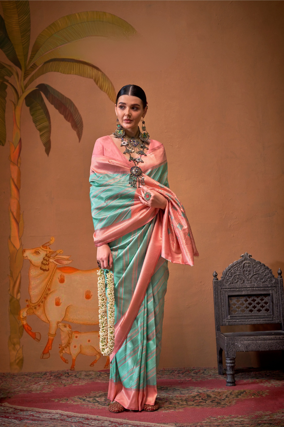 Pure Handloom Silk Saree with Traditional Charm