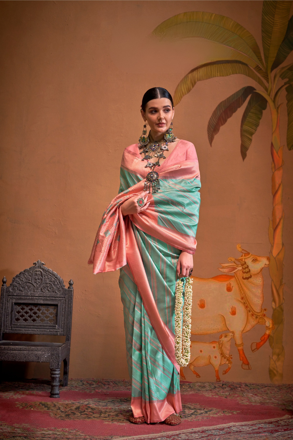 Pure Handloom Silk Saree with Traditional Charm