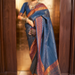 Elegant Handloom Saree with Traditional Zari Weaving
