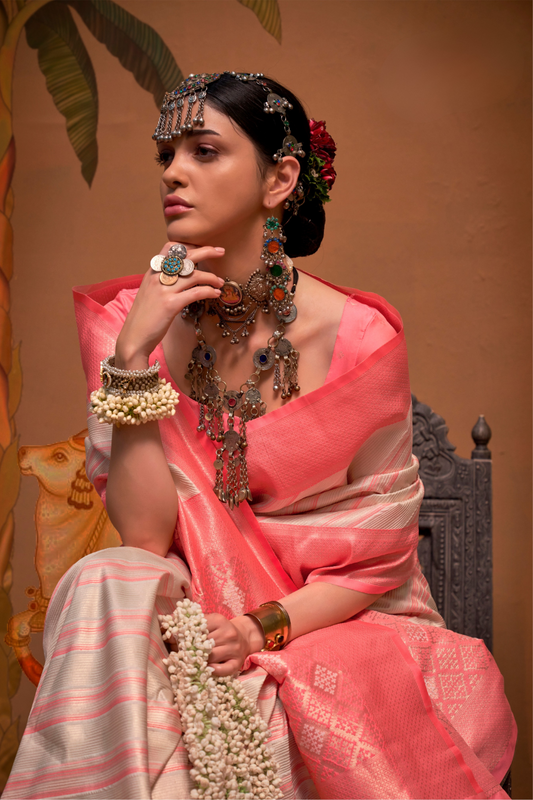 Pure Handloom Silk Saree with Traditional Charm