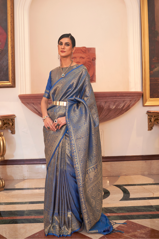 Handloom Banarasi Weaving Silk Saree with Traditional Elegance