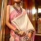 Elegant Handloom Saree with Traditional Zari Weaving