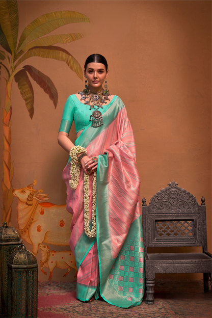 Pure Handloom Silk Saree with Traditional Charm