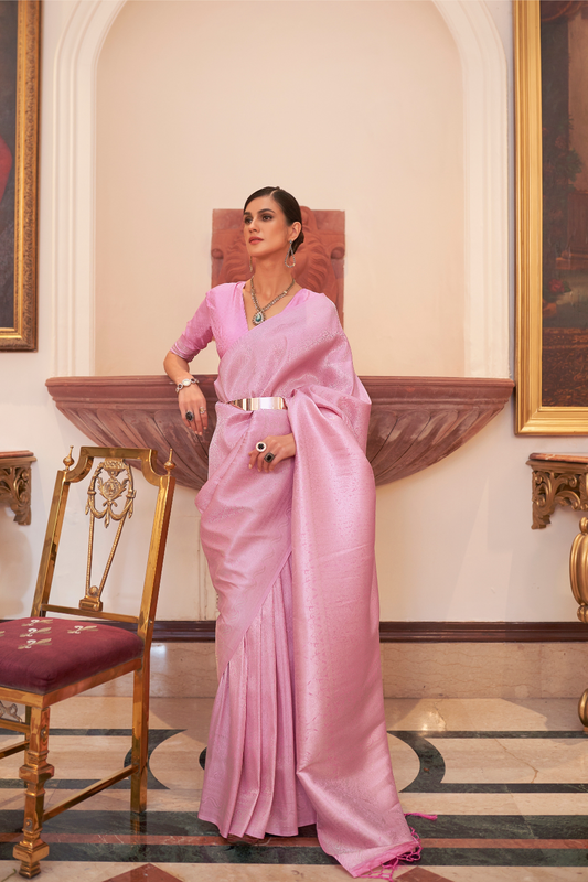 Handloom Banarasi Weaving Silk Saree with Traditional Elegance