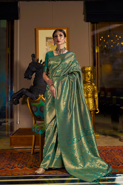 Traditional Soft Woven Saree in Rich Kanjivaram Silk