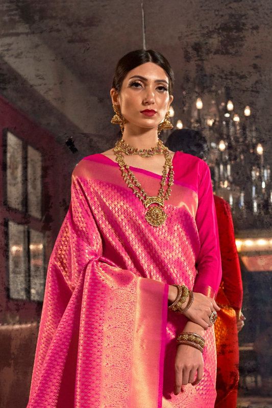 Traditional Soft Woven Saree in Rich Kanjivaram Silk