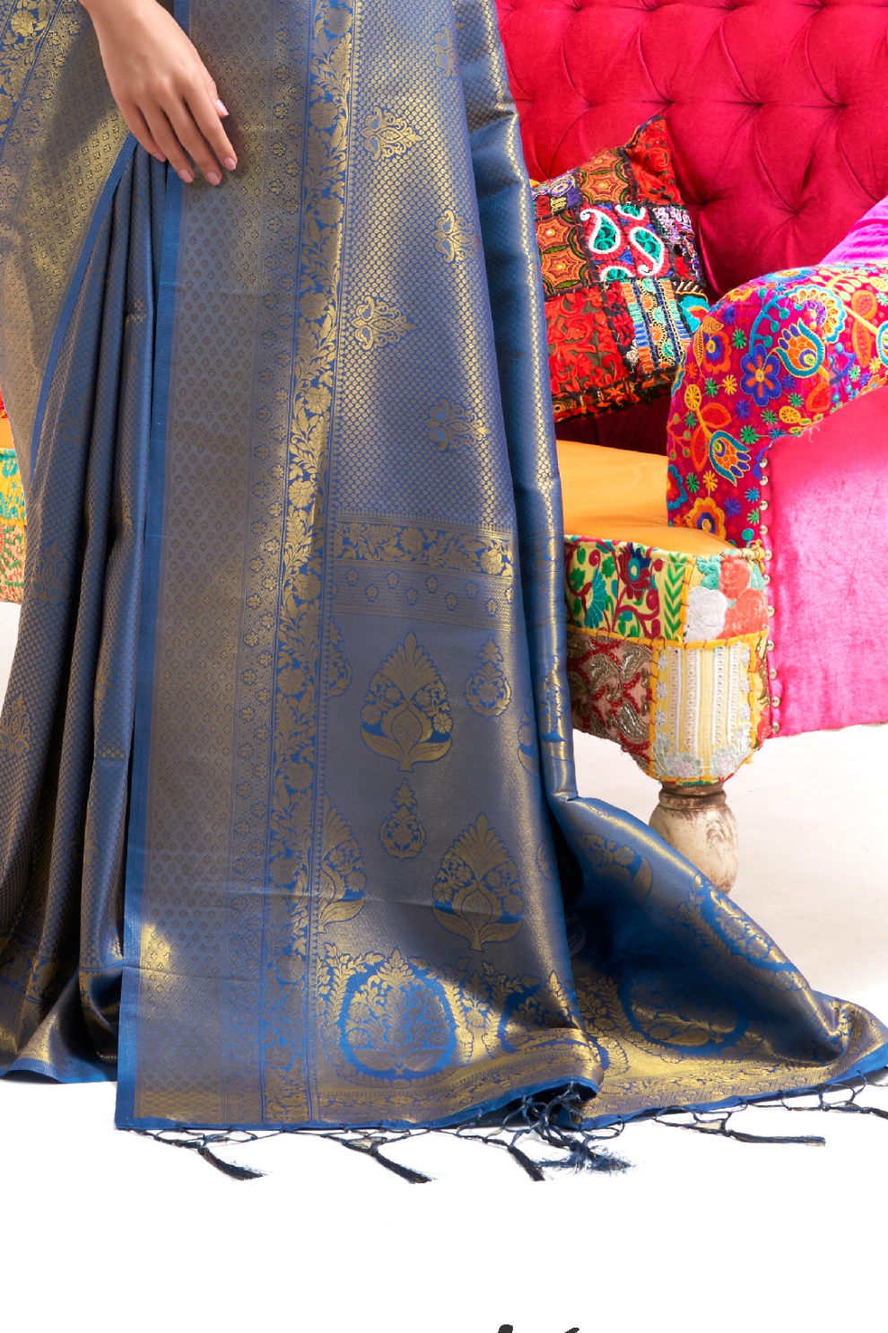 Kanjivaram Pattu Silk Saree with Cultural Elegance and Shine