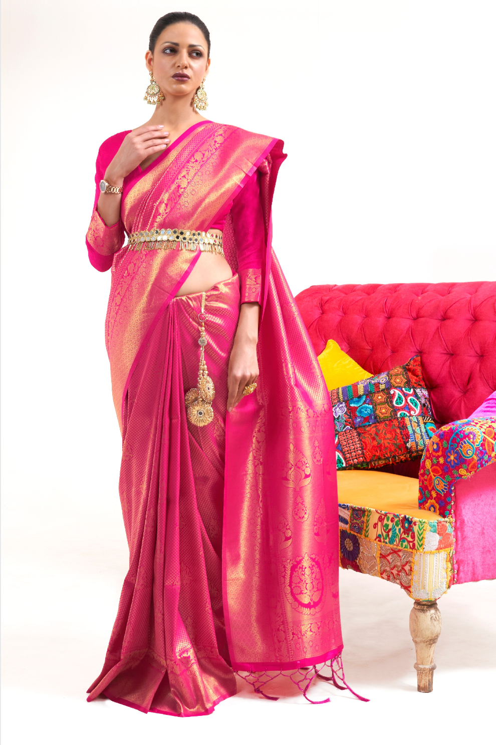 Kanjivaram Pattu Silk Saree with Cultural Elegance and Shine