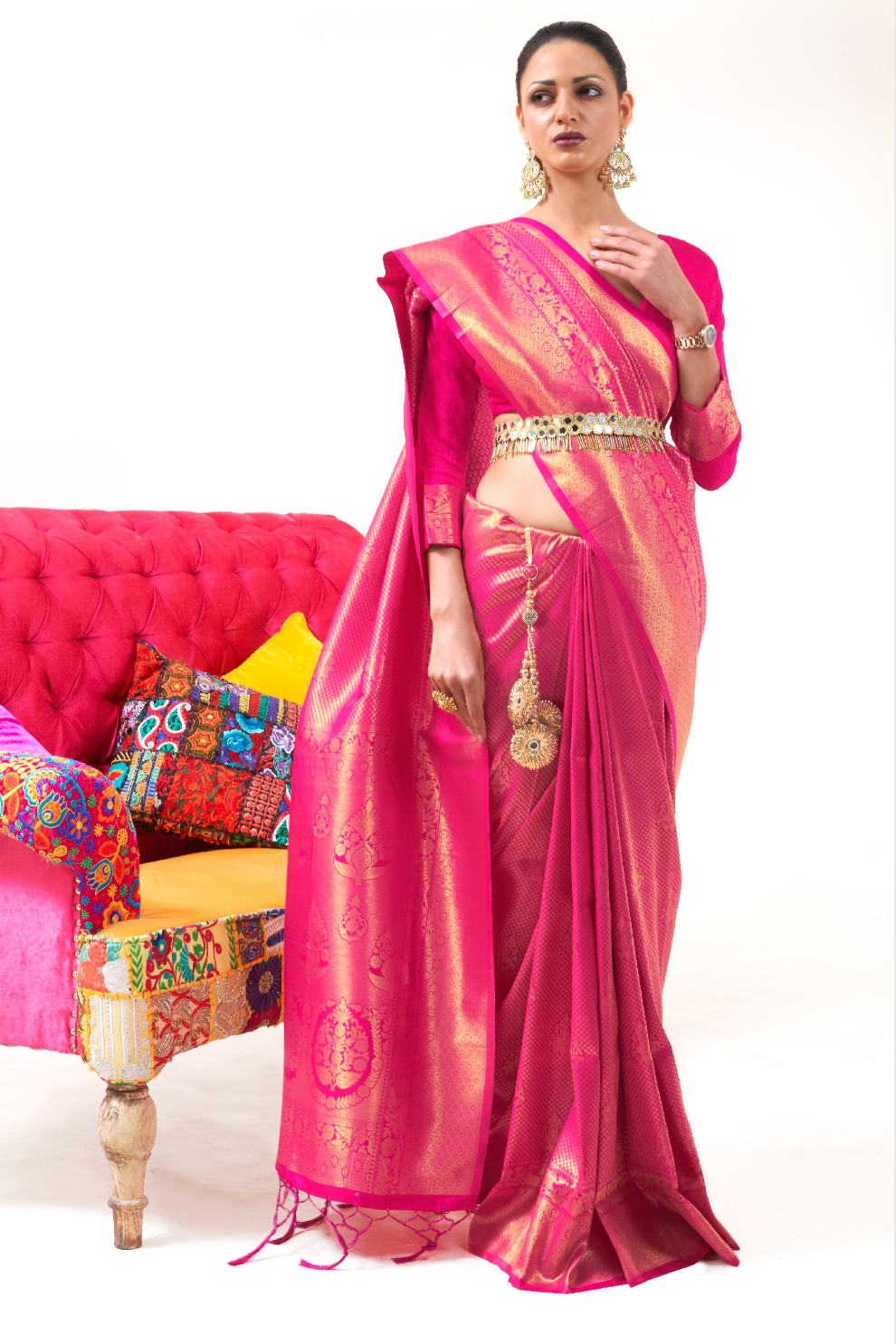 Kanjivaram Pattu Silk Saree with Cultural Elegance and Shine