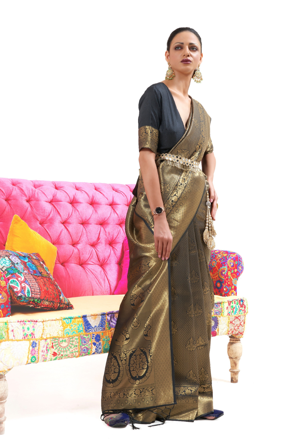 Kanjivaram Pattu Silk Saree with Cultural Elegance and Shine