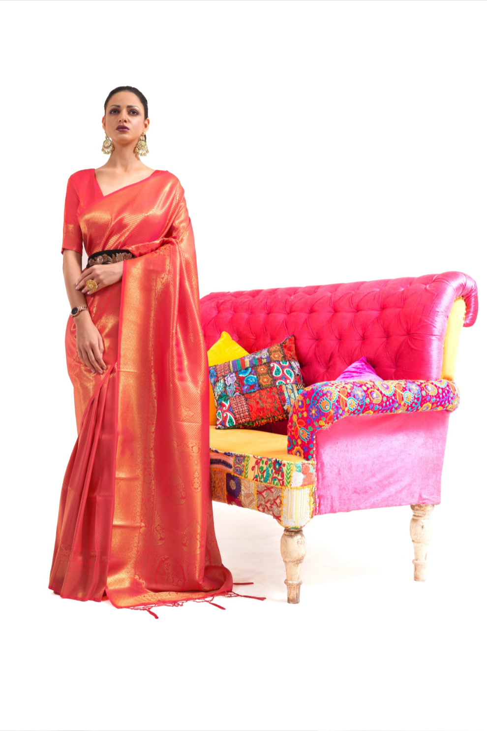 Kanjivaram Pattu Silk Saree with Cultural Elegance and Shine