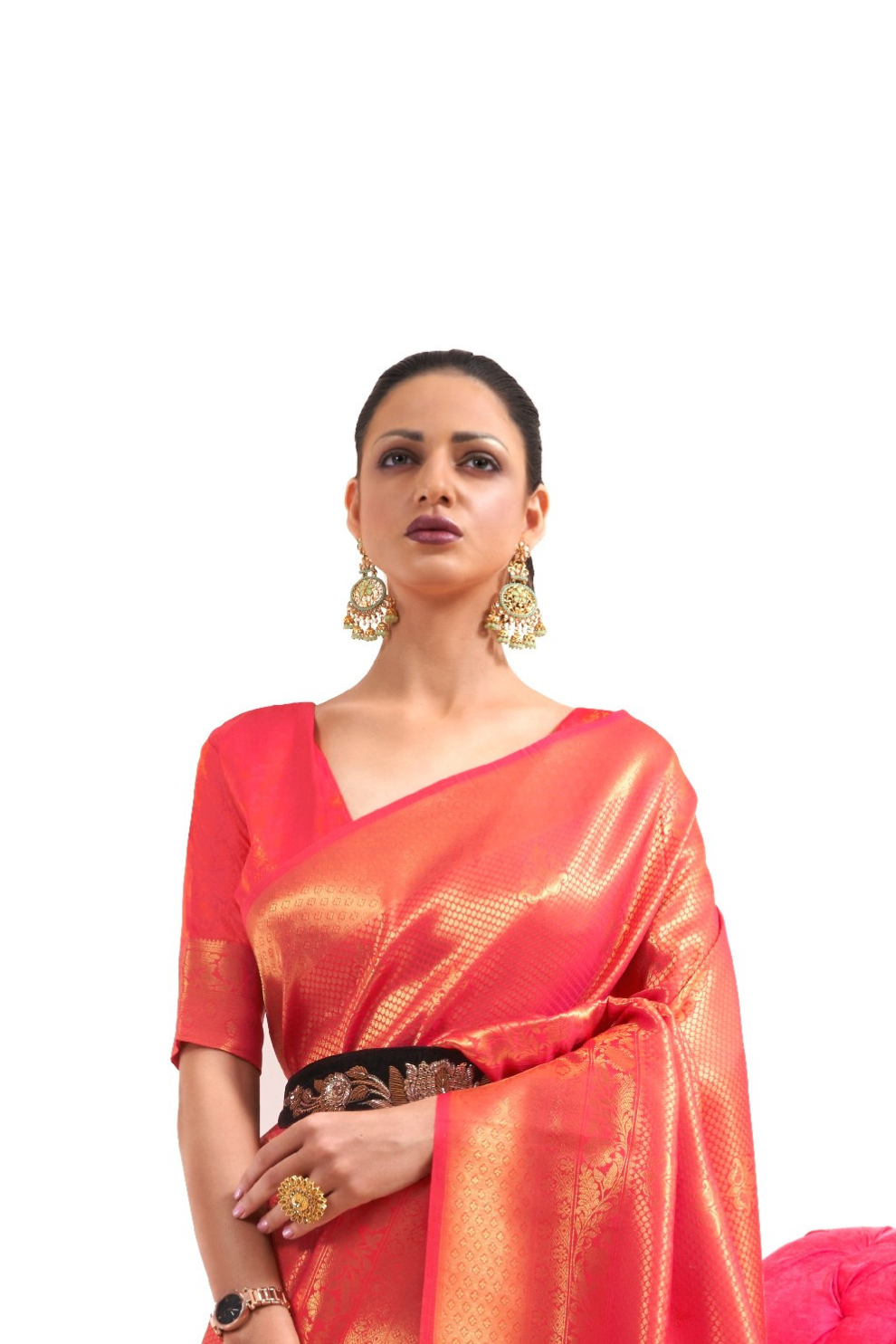 Kanjivaram Pattu Silk Saree with Cultural Elegance and Shine