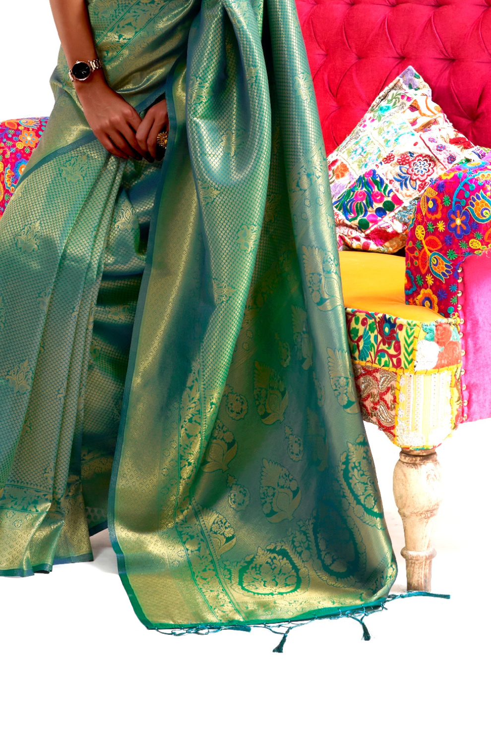 Kanjivaram Pattu Silk Saree with Cultural Elegance and Shine