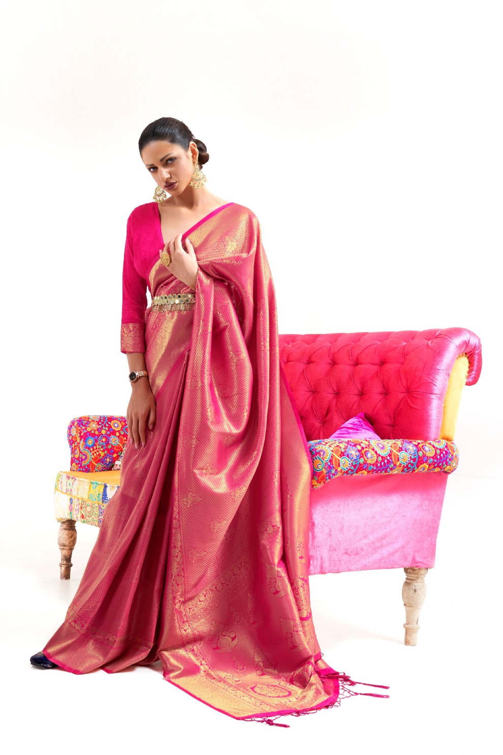 Kanjivaram Pattu Silk Saree with Cultural Elegance and Shine