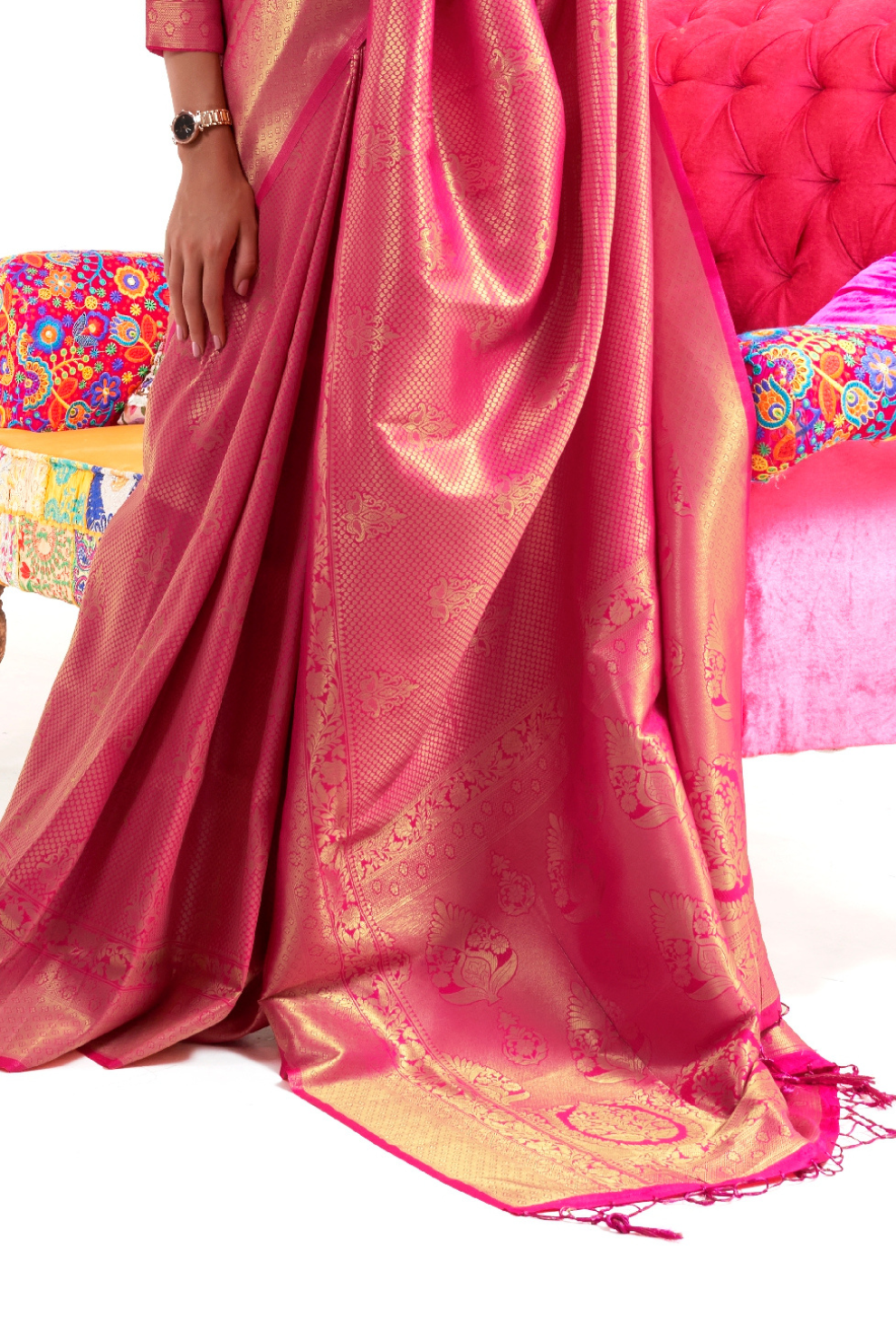 Kanjivaram Pattu Silk Saree with Cultural Elegance and Shine