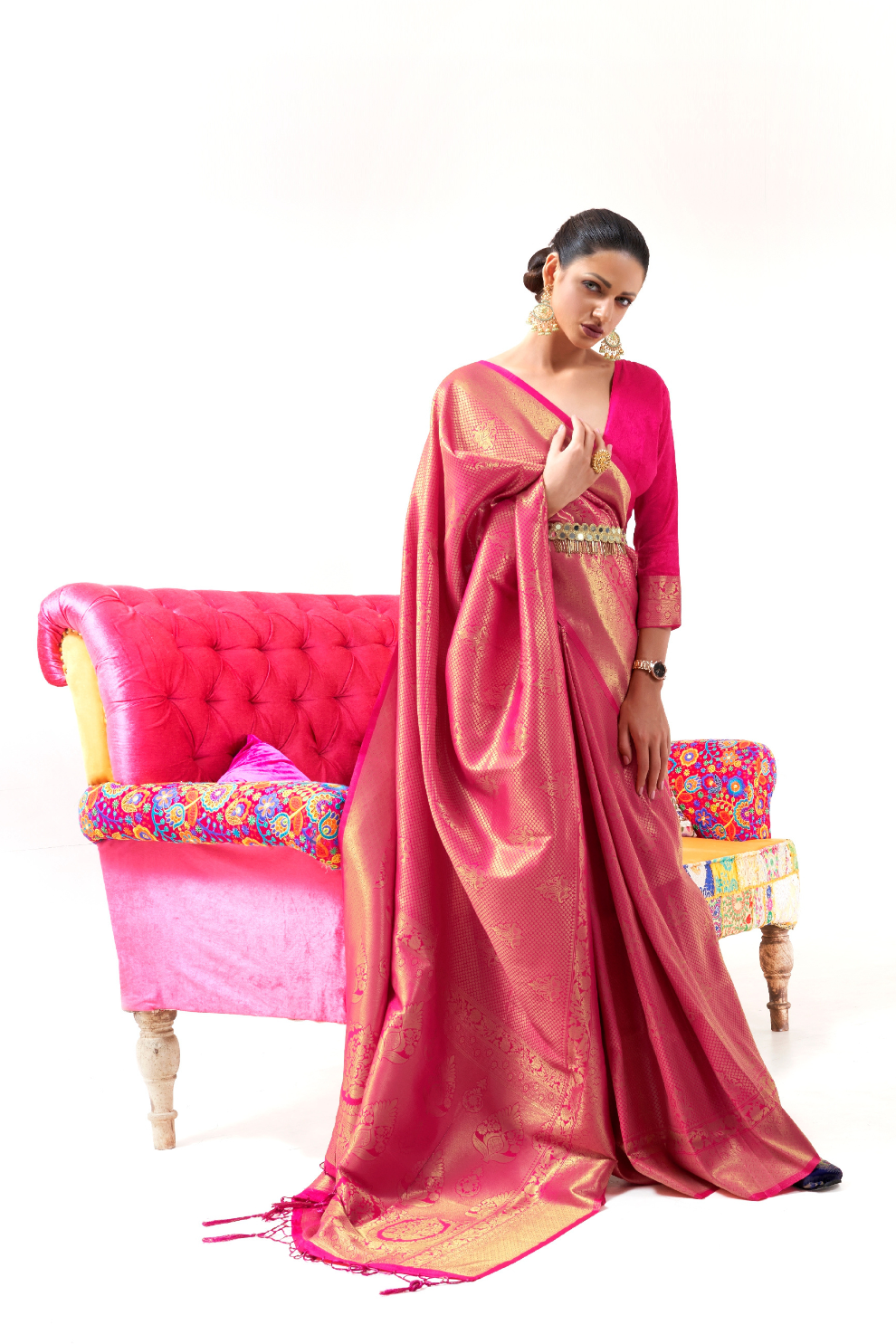Kanjivaram Pattu Silk Saree with Cultural Elegance and Shine