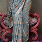 Beautiful Designer Jamdani Handwoven Cotton Saree for Festive We