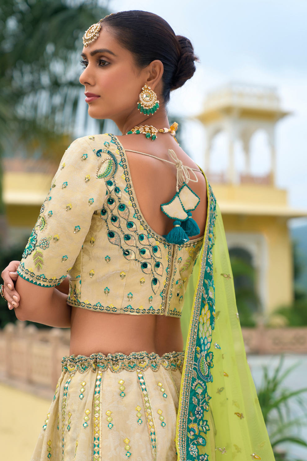 Designer Ethnic Lehenga with Dupatta and Intricate Embroidery