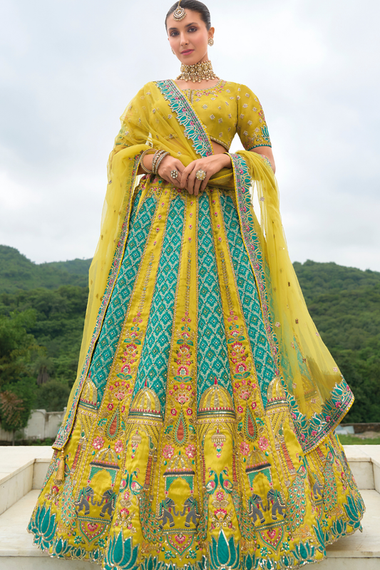 Designer Ethnic Lehenga with Dupatta and Intricate Embroidery