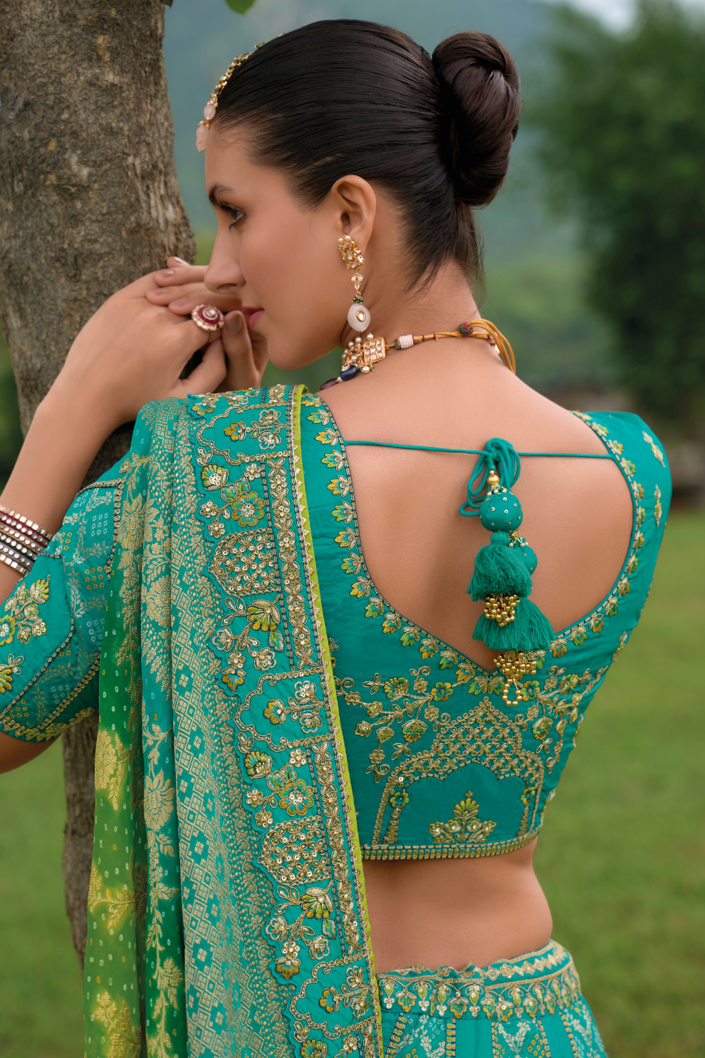 Designer Ethnic Lehenga with Dupatta and Intricate Embroidery
