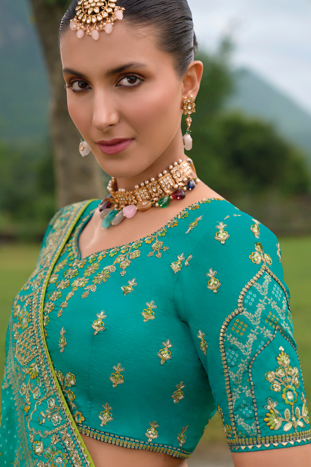 Designer Ethnic Lehenga with Dupatta and Intricate Embroidery