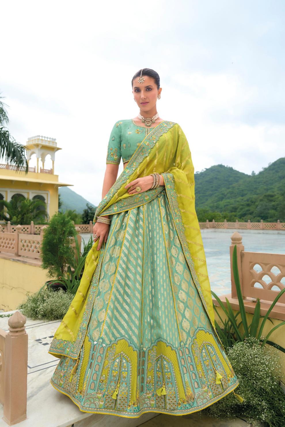 Designer Ethnic Lehenga with Dupatta and Intricate Embroidery