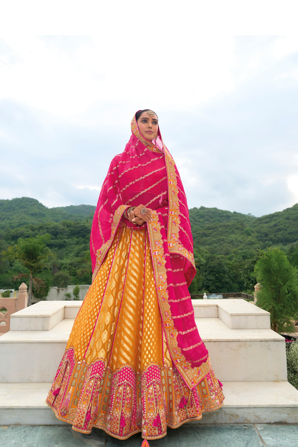 Designer Ethnic Lehenga with Dupatta and Intricate Embroidery